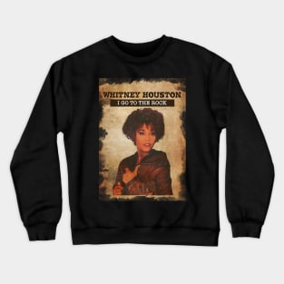 Vintage Old Paper 80s Style Whitney Houston Crewneck Sweatshirt